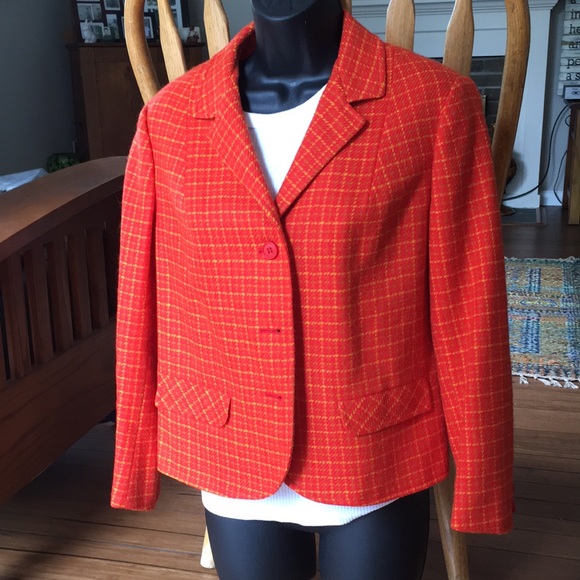 Vintage orange jacket Country Miss classic. Size M - Picture 8 of 10
